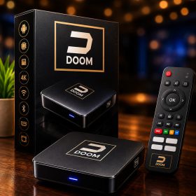 اندروید باکس ROM128 RAM4 مدل DOOM آکبند